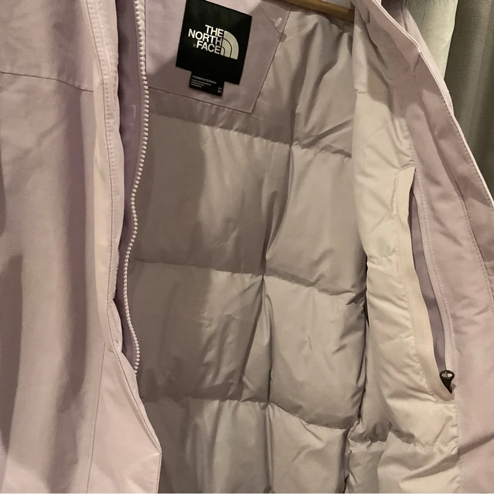 ๐ North Face ARCTIC PARKA Down Black Removable Fur Hood Wind Water Proof 1X NWT - Picture 8 of 14